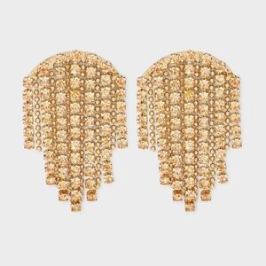 NWT A new day small chandelier earrings in gold